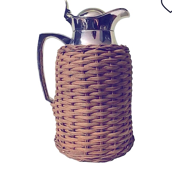 Alfi Brown Kitchen Alfi Brown Vintage Woven Wicker Rattan Thermal